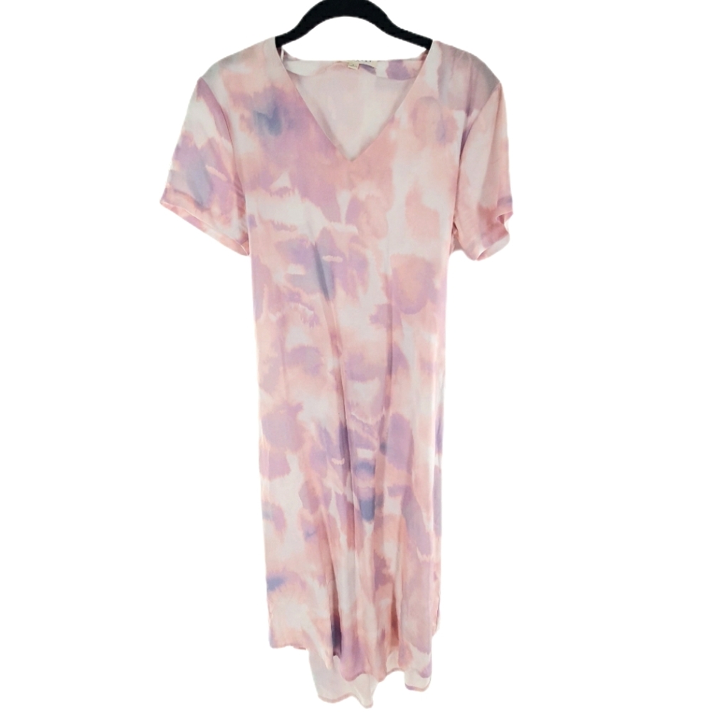 Downeast Pink Watercolor Dress
